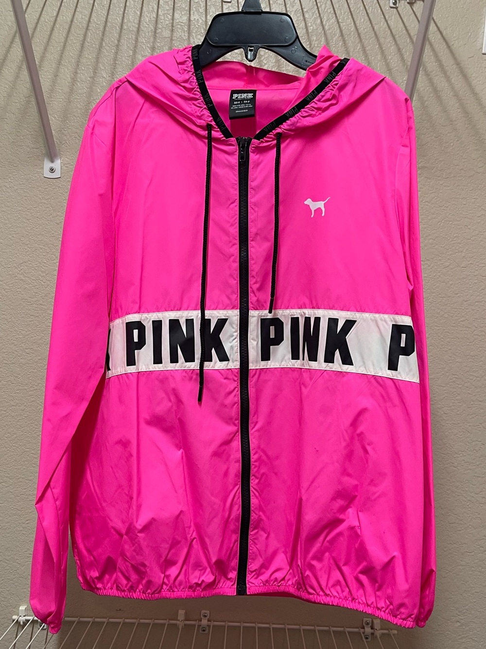 PINK Victoria's Secret Pink Anorak Windbreaker Jacket